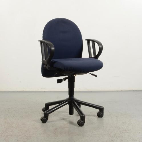 Bureaustoel Interstuhl A101 - Blauw - 1D armleggers, Huis en Inrichting, Bureaustoelen, Gebruikt, Ophalen of Verzenden