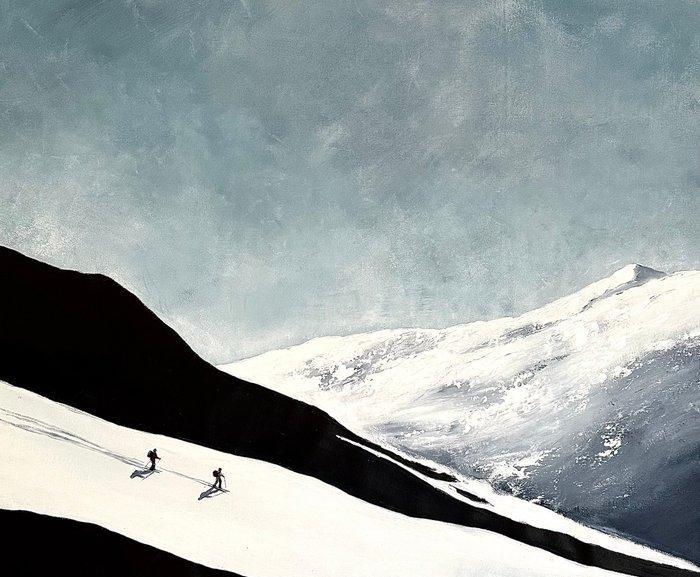 Tetiana Liakhovchuk - Conquerors of the Peaks, Antiek en Kunst, Kunst | Schilderijen | Modern