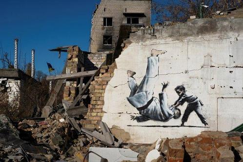 Banksy (1974) - Ukraine - Banksy Ukraine collector set, Antiek en Kunst, Kunst | Schilderijen | Modern