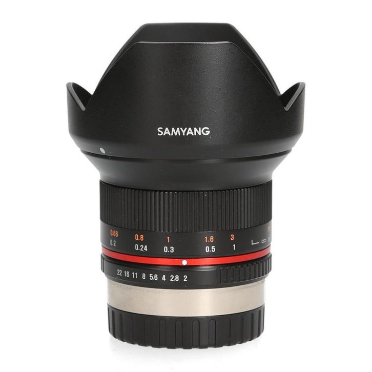 Samyang 12mm F2.0 NCS CS - Fujifilm X, Audio, Tv en Foto, Foto | Lenzen en Objectieven, Zo goed als nieuw, Ophalen of Verzenden