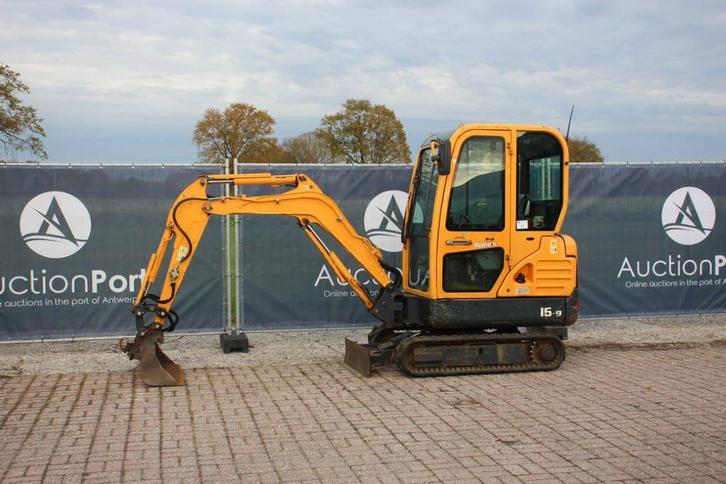 Veiling: Minigraver Hyundai ROBEX16-9 Diesel 12kW 2012, Zakelijke goederen, Machines en Bouw | Kranen en Graafmachines, Ophalen