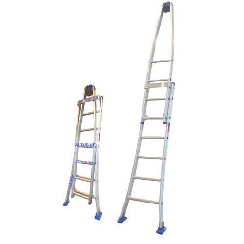 Solide 2-delige ruitenwasserladder 2×6 sporten, Doe-het-zelf en Bouw, Ladders en Trappen, 2 tot 4 meter, Opvouwbaar of Inschuifbaar