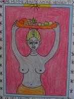 Frédéric Bruly-Bouabré (1923-2014) - Nude, Antiek en Kunst