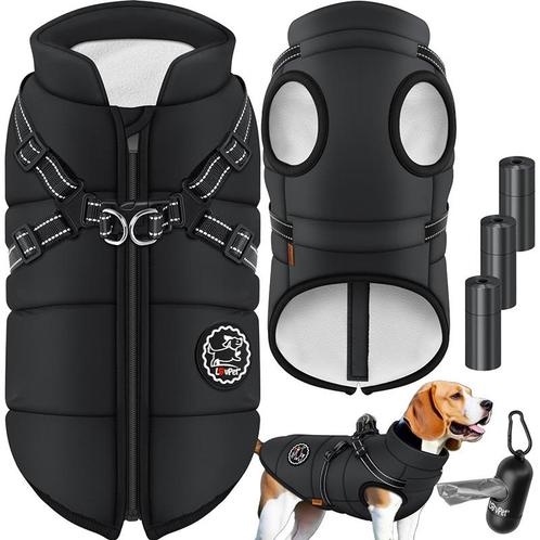 Hondenharnas L - hondenjas - waterafstotend - gevoerd - met, Dieren en Toebehoren, Honden-accessoires, Verzenden