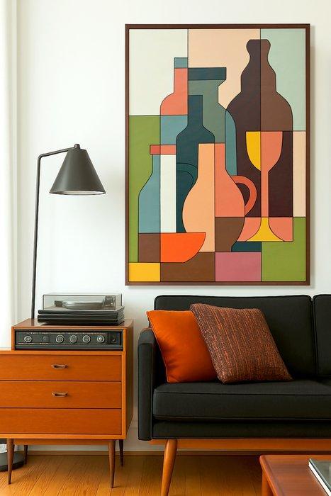 Alejandro Gonzalez - Bodegones Geométricos 54 - XL - (NO, Antiek en Kunst, Kunst | Schilderijen | Modern