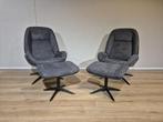 30% KORTING - NIEUW - 2x Montel Shuffle - Antraciet - Hocker, Montel Shuffle relaxfauteuil, nieuw, montis, leolux, henders,hay