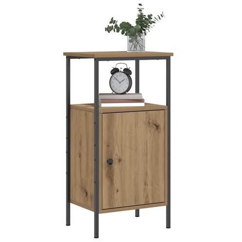 vidaXL Nachtkastjes 2 st 41x31x80cm bewerkt hout artisanaal, Huis en Inrichting, Slaapkamer | Nachtkastjes, Nieuw, Verzenden