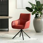 Leren draaibare eetkamerstoel Fancy - Toledo Ducati (rood), Huis en Inrichting, Stoelen, Industrieel, Modern, Scandinavisch, Nieuw