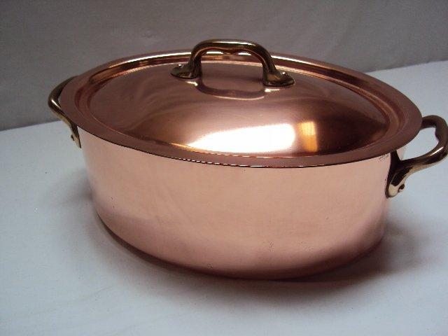 Cocotte XXL ovale avec couvercle made in France - Braadpan -, Antiek en Kunst, Antiek | Keukengerei