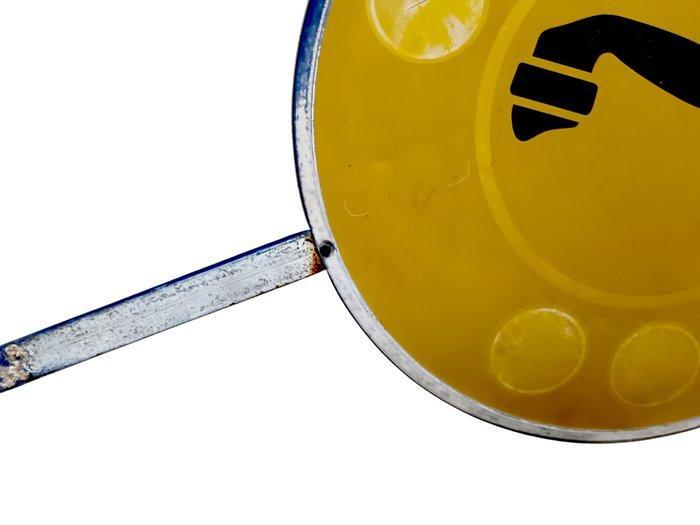 Telefoonbord - Reclamebord - Staal, Antiquités & Art, Antiquités | Assiettes décoratives & Carrelages