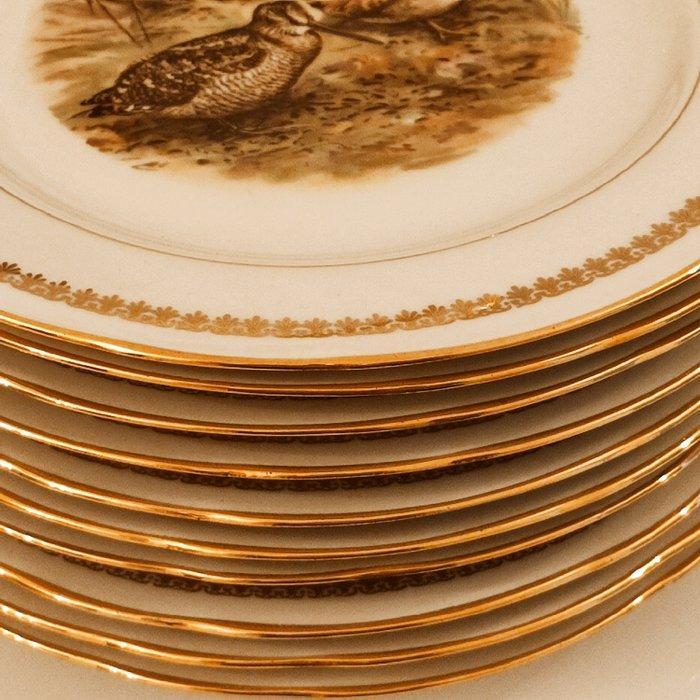 Estampillé PL - Tafelservies (11) - Model Gevederd wild -, Antiek en Kunst, Antiek | Meubels | Tafels