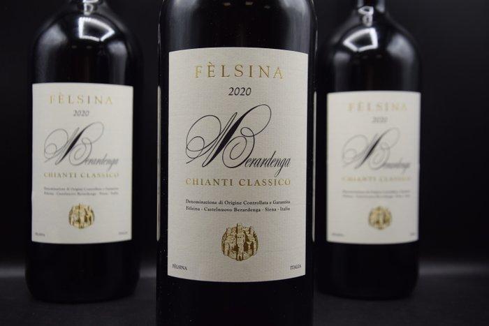 2020 Felsina, Berardenga - Chianti Classico DOCG - 3, Verzamelen, Wijnen