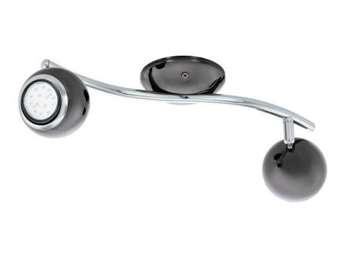 Veiling - EGLO Bimeda opbouwspot nickelnero/chroom 365×1, Huis en Inrichting, Lampen | Spots