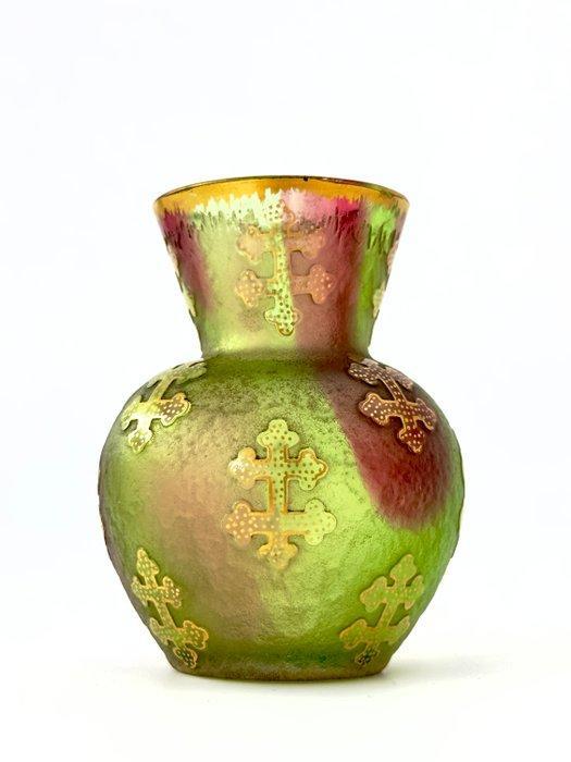 Daum - Vaas - Glas - Zeldzaam Daum Nancy 19e eeuw., Antiek en Kunst, Antiek | Glaswerk en Kristal