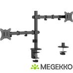 Gembird MA-D2-03 flat panel bureau steun 81,3 cm (32 ) Zwart, Computers en Software, Verzenden, Nieuw