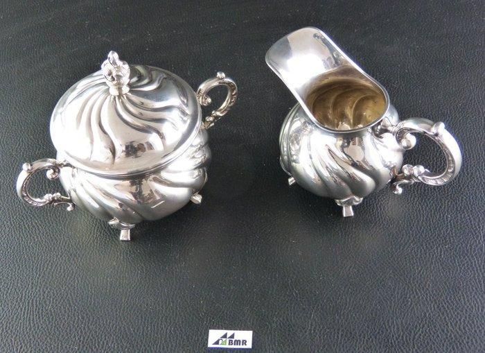 Ensemble sucre et crème - zweiteilig - Deutschland -, Antiek en Kunst, Antiek | Zilver en Goud