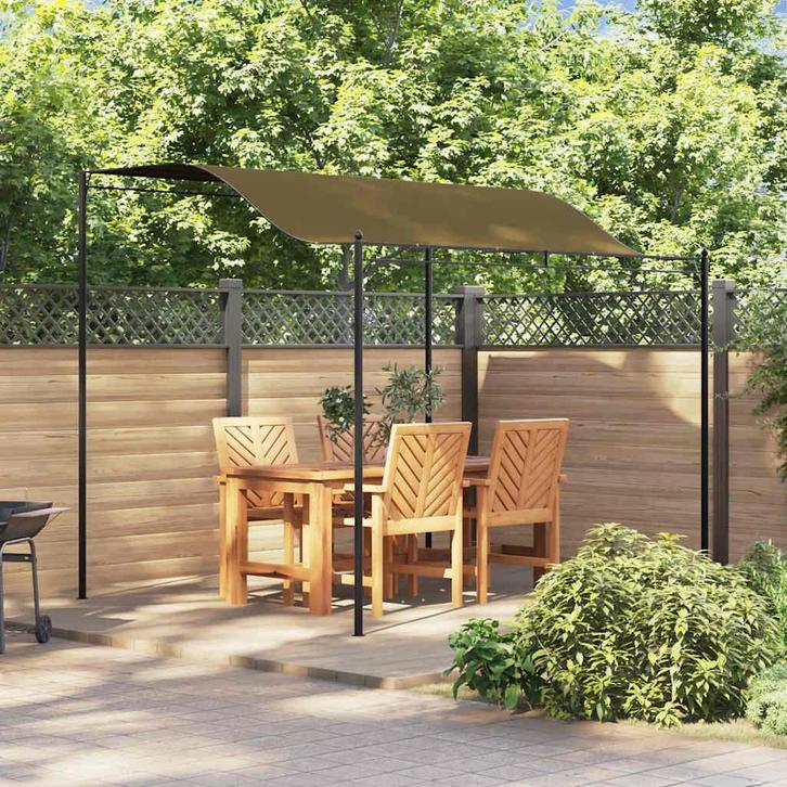 vidaXL Zonneluifel 180 g/m² 3x2,4 m taupe, Tuin en Terras, Partytenten, Nieuw, Verzenden