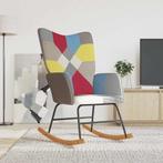 vidaXL Schommelstoel patchwork stof, Huis en Inrichting, Stoelen, Verzenden, Nieuw