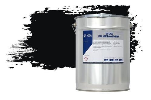 Wixx PU Metaalverf RAL 9005 | Gitzwart 10L, Doe-het-zelf en Bouw, Verf, Beits en Lak, Nieuw, Verzenden