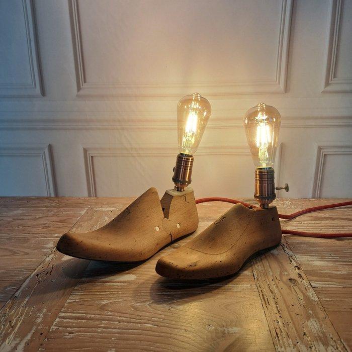 Atelier Lamote - K. Lamote - Bureaulamp - Hout - His & Hers, Antiek en Kunst, Curiosa en Brocante