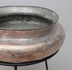 Bak - Vaartuig – Qajar koperen basin (Badiyeh) – fijn met de