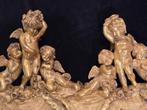 sculptuur, 2 grandi gruppi scultura di n*6 Cherubini - 29 cm