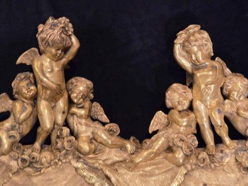 sculptuur, 2 grandi gruppi scultura di n*6 Cherubini - 29 cm, Antiek en Kunst, Antiek | Keramiek en Aardewerk
