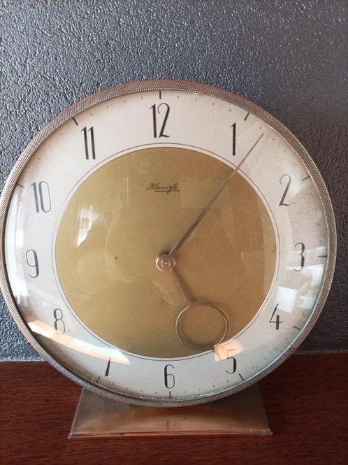 Klok - kienzle Meccanico 8 Giorni -  Art Deco - Verguld, Antiek en Kunst, Antiek | Klokken