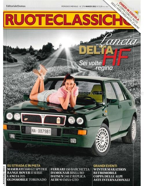 2012 RUOTECLASSICHE MAGAZINE 279 ITALIAANS, Boeken, Auto's | Folders en Tijdschriften, Ophalen of Verzenden