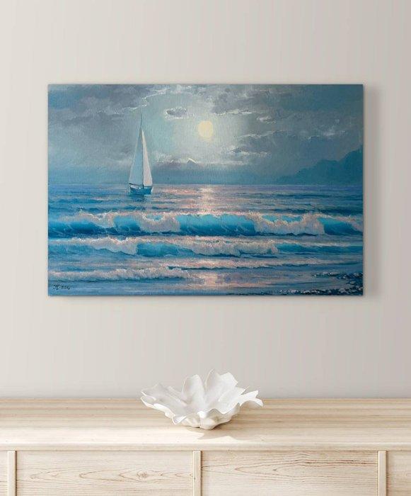 Ilchenko Evgen (1978) - Ocean of Surf Reflections, Antiquités & Art, Art | Peinture | Moderne