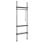 2dekans | SoBuy Kledingrek - 1 Bar 3 Planken En 1, Ophalen of Verzenden