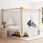 vidaXL Hemelbed 180x200 cm bamboe, Huis en Inrichting, Slaapkamer | Bedden, Verzenden, Nieuw