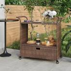 Serveerwagen Bruin 100cm | Retour Deal | 40% Korting!, Verzenden, Nieuw, Wicker