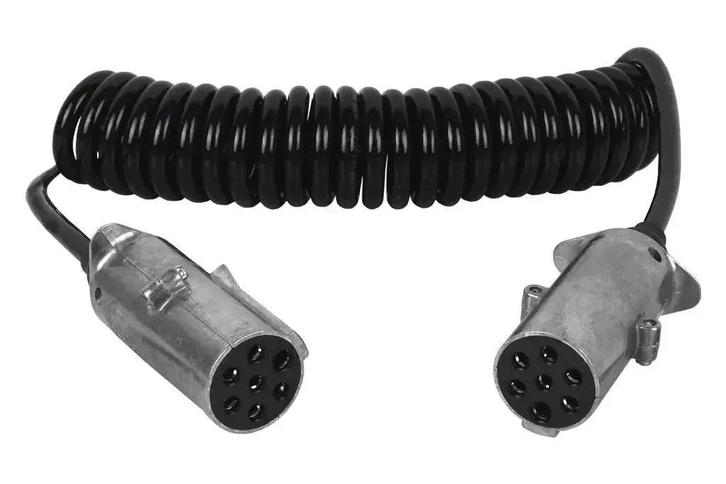 Cojali 7 Pins Type-N (ISO 1185) Spiraalkabel Trailer, Auto diversen, Autogereedschap, Verzenden