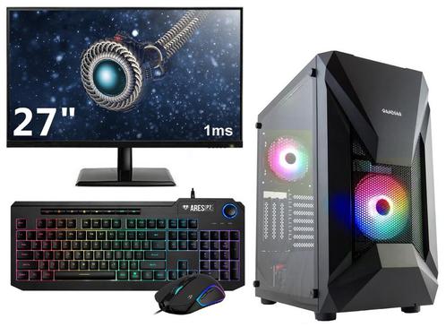 Complete Gaming PC Setup - 27 Gaming Monitor, -Toetsenbo..., Informatique & Logiciels, Ordinateurs de bureau, Enlèvement ou Envoi