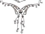 Halsketting - 18 karaat Witgoud Diamant (Natuurlijk), Handtassen en Accessoires, Kettingen, Nieuw