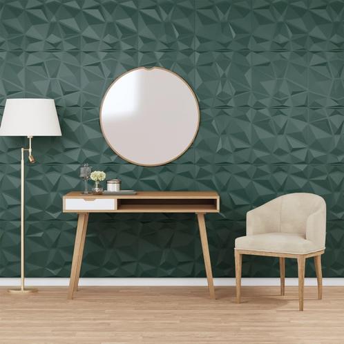 vidaXL 48 st Wandpanelen diamant 12 m² 50x50 cm XPS groen, Doe-het-zelf en Bouw, Platen en Panelen, Nieuw, Verzenden