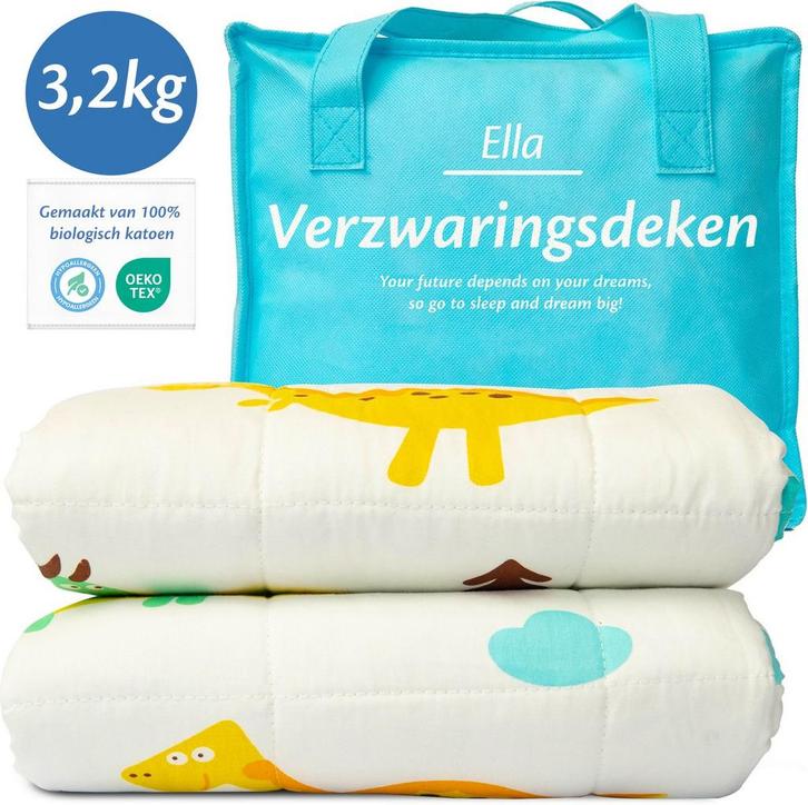 2dekans | EL-Life Verzwaringsdeken Kind 3,2kg - 100 x 150cm, Huis en Inrichting, Slaapkamer | Beddengoed, Ophalen of Verzenden