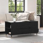 vidaXL Salontafel Zwart eiken 102 x 44.5 x 50 cm Bewerkt, Huis en Inrichting, Verzenden, Nieuw
