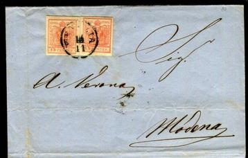 Italiaanse oude staten 1850/1859 - Postale rapporten tussen