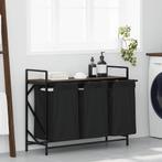 vidaXL Wasmand 3 vakken met plank bruin eikenkleurig, Huis en Inrichting, Verzenden, Nieuw