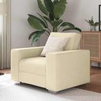 vidaXL Crème Fauteuil 59 cm – Stoffen, Verzenden, Nieuw