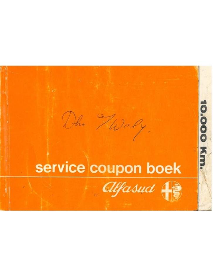 1977 ALFA ROMEO ALFASUD L ONDERHOUDSBOEKJE NEDERLANDS, Auto diversen, Handleidingen en Instructieboekjes