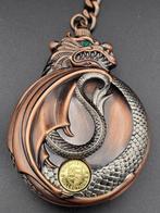Franklin Mint – Montre de poche Dragon Émeraude – Art