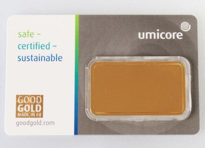 1 Troy Ounce - Goud .999 - Umicore - Verzegeld en met, Timbres & Monnaies, Métaux nobles & Lingots