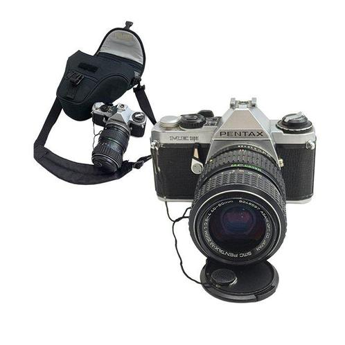 Pentax ME Super Vintage-camera met Pentax SMC PENTAX-M 40 mm, Audio, Tv en Foto, Fotocamera's Analoog