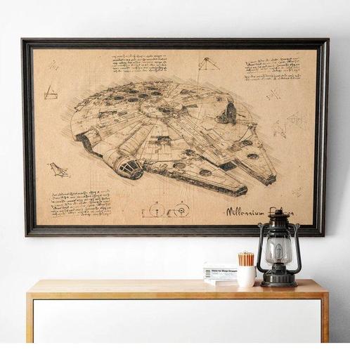 I_KONIQ - Millenium Falcon in Da Vinci Style, Verzamelen, Film en Tv