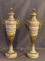 Vase (2) - Style Empire - Bronze (doré), Onyx - Fin du XIXe