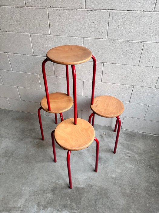 Kruk (4) - Metaal, Antiek en Kunst, Antiek | Meubels | Stoelen en Sofa's