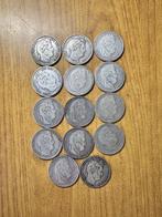 France. Louis Philippe I. 5 Francs Anni diversi (14 monete), Postzegels en Munten
